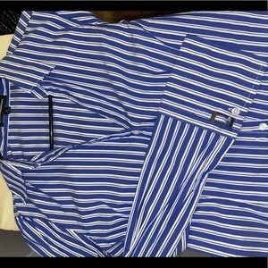 Express collared long sleeve oxford top